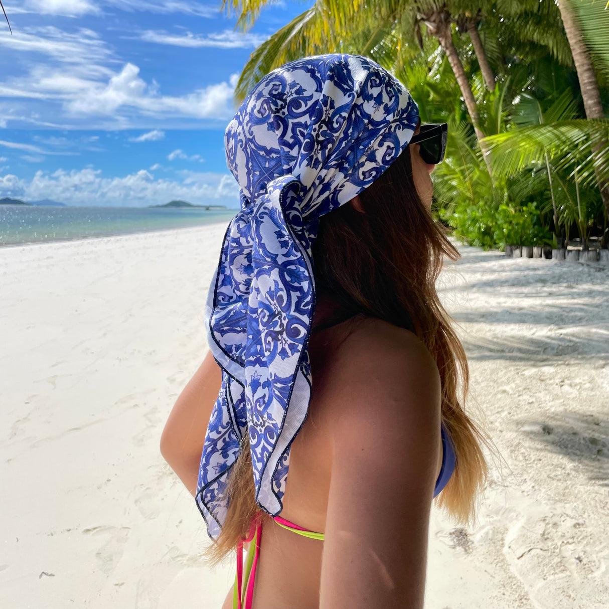 Foulard MAIOLICHE BLU by Magilù