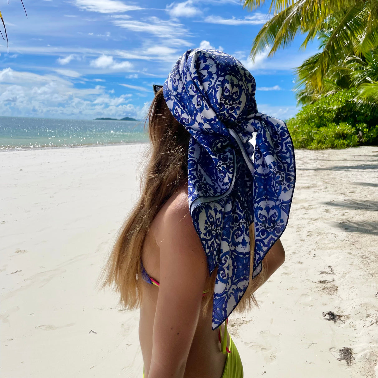 Foulard MAIOLICHE BLU by Magilù