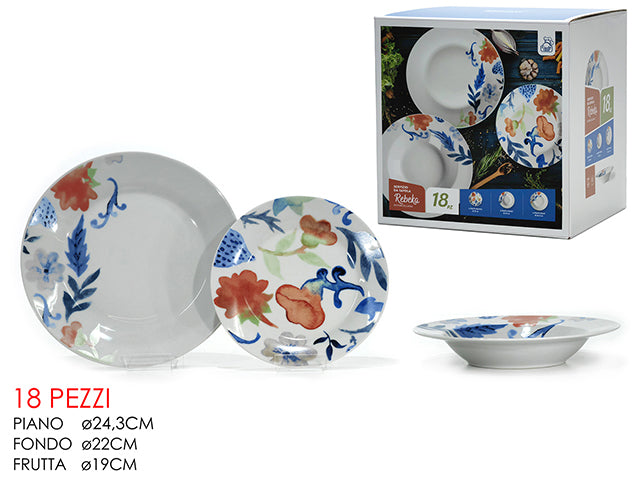 Servizio da tavola 18 pezzi REBEKA