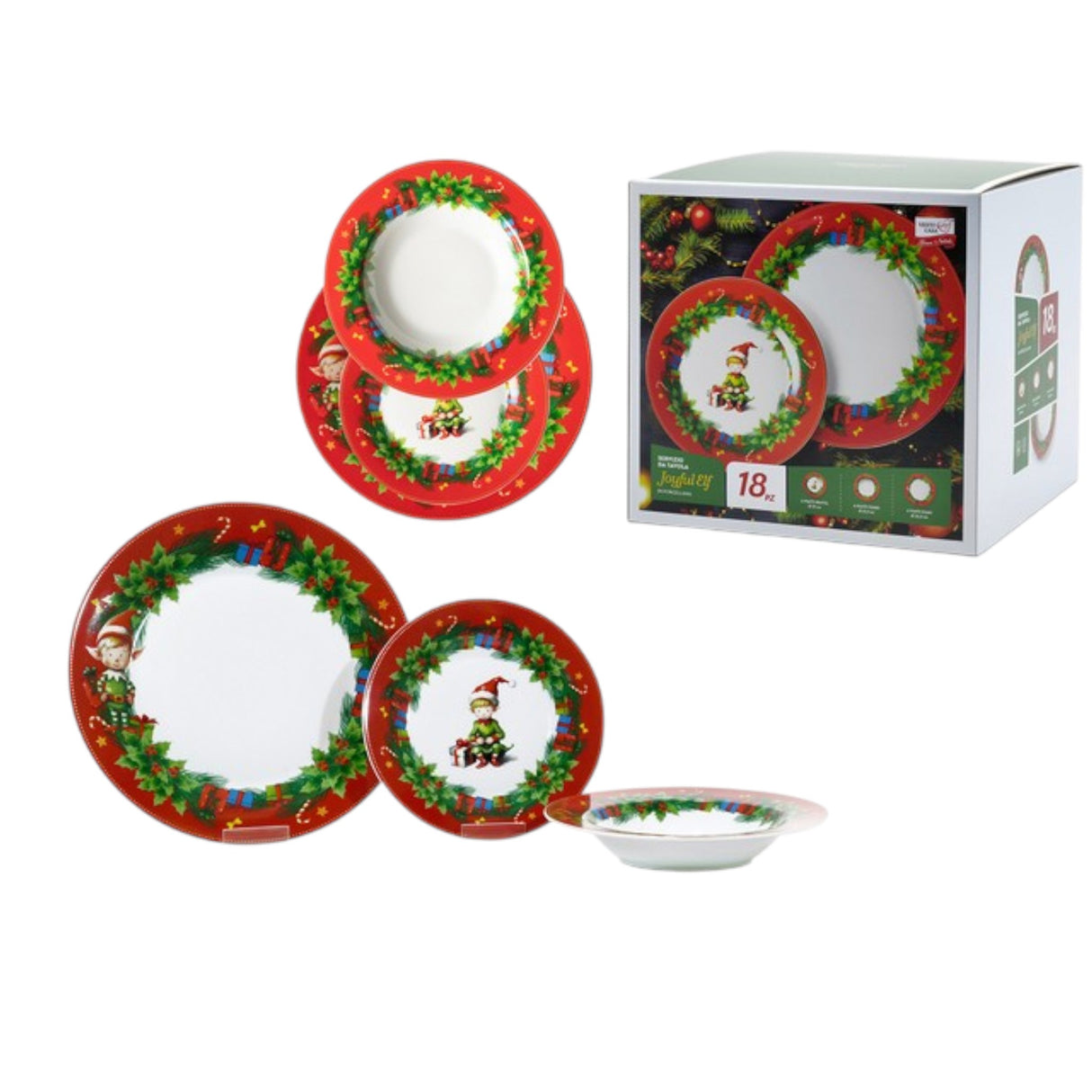 Servizio Piatti x6 Persone JOYFUL ELF - Gusto Casa