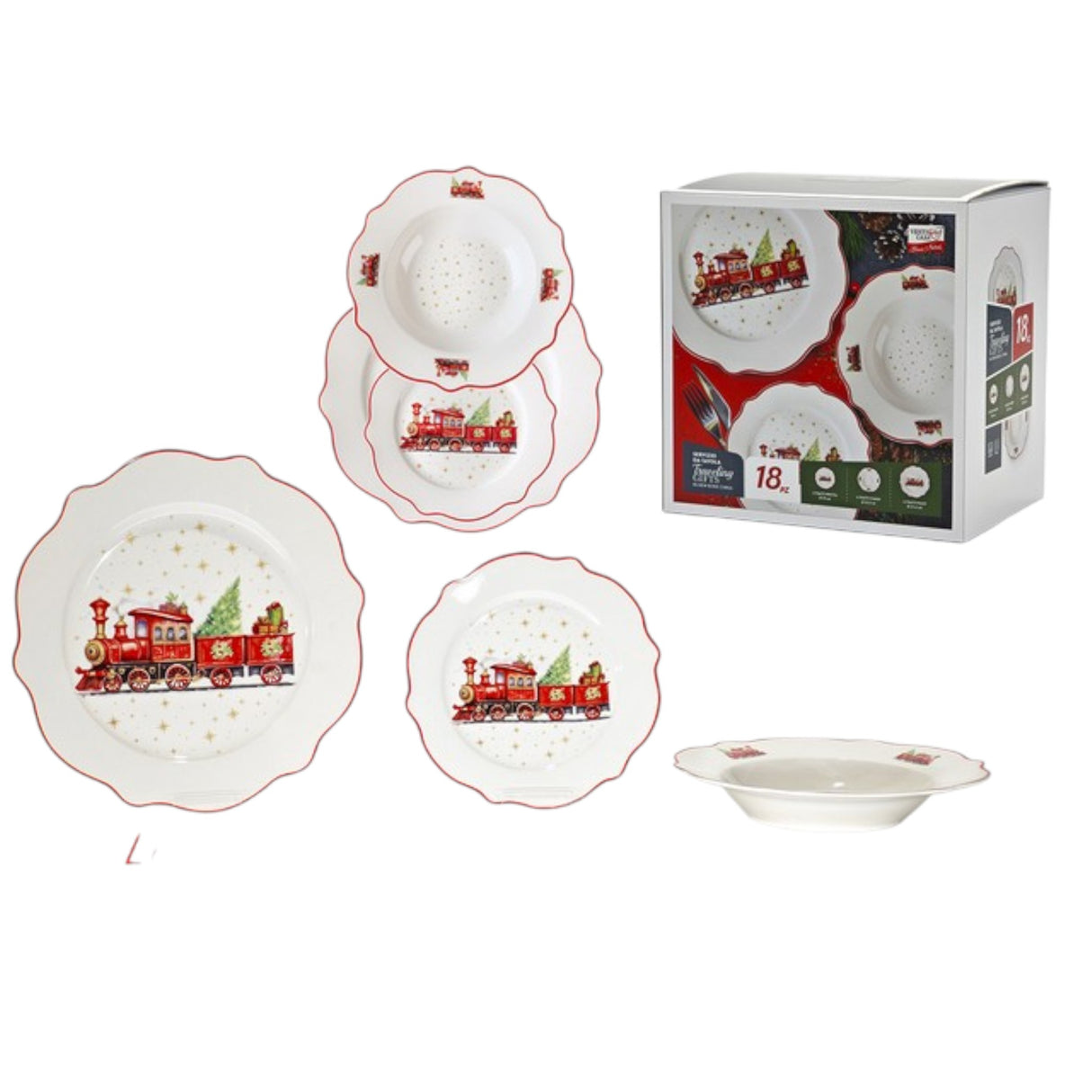 Servizio Piatti x6 Persone TRAVELING GIFT - Gusto Casa