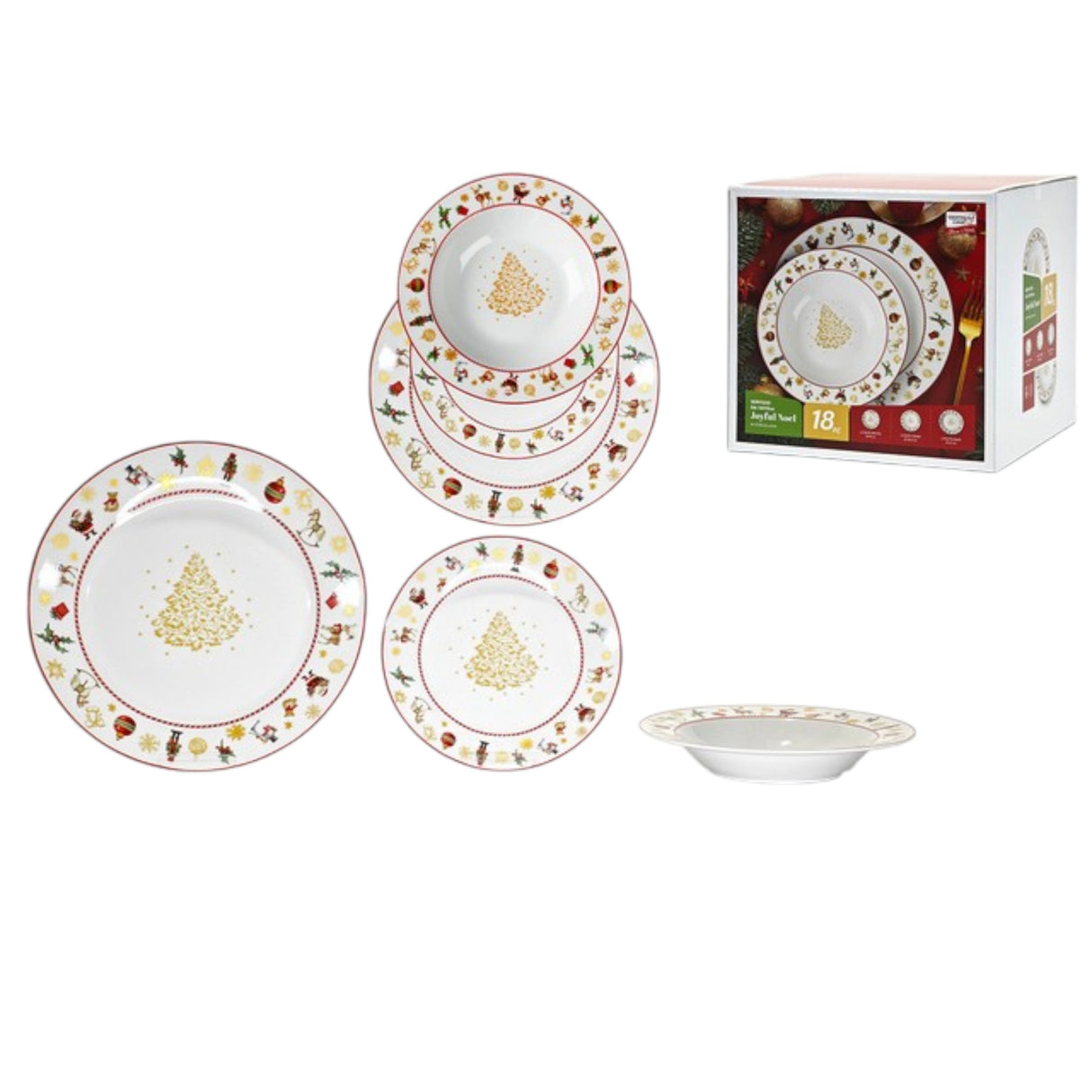 Servizio Piatti x6 Persone JOYFUL NOEL - Gusto Casa