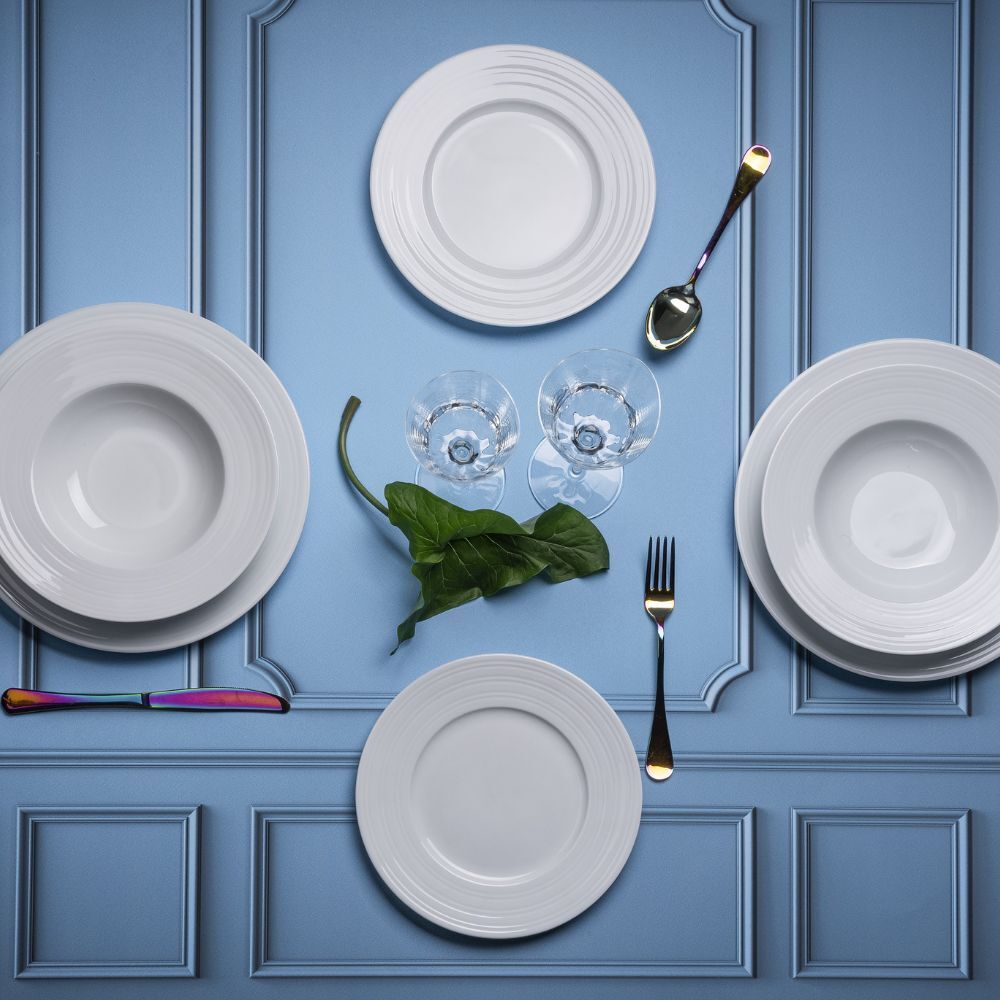 Servizio tavola 18 pezzi in porcellana Saturn - Weissestal