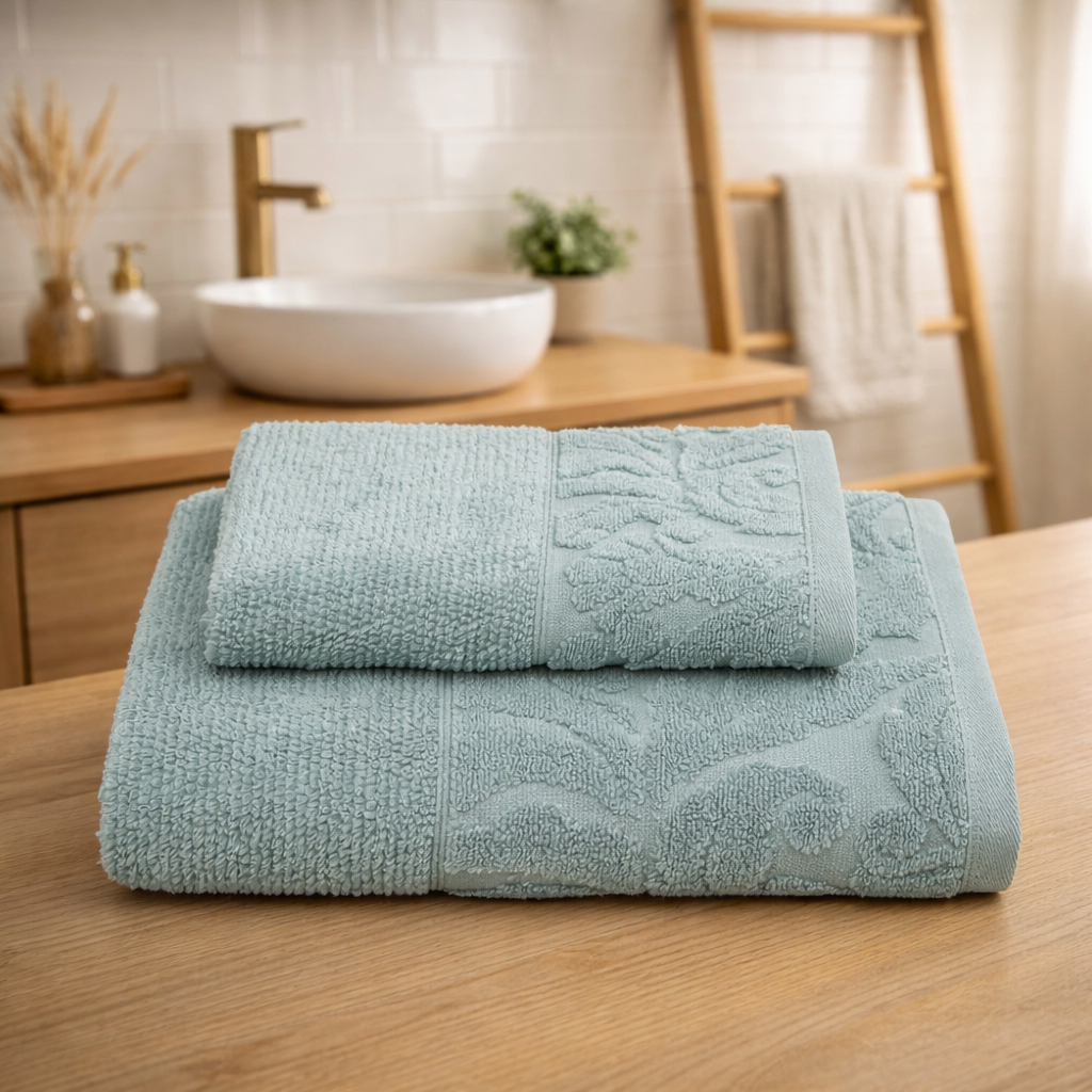 Set Asciugamani 1+1 Smeralda - Caleffi