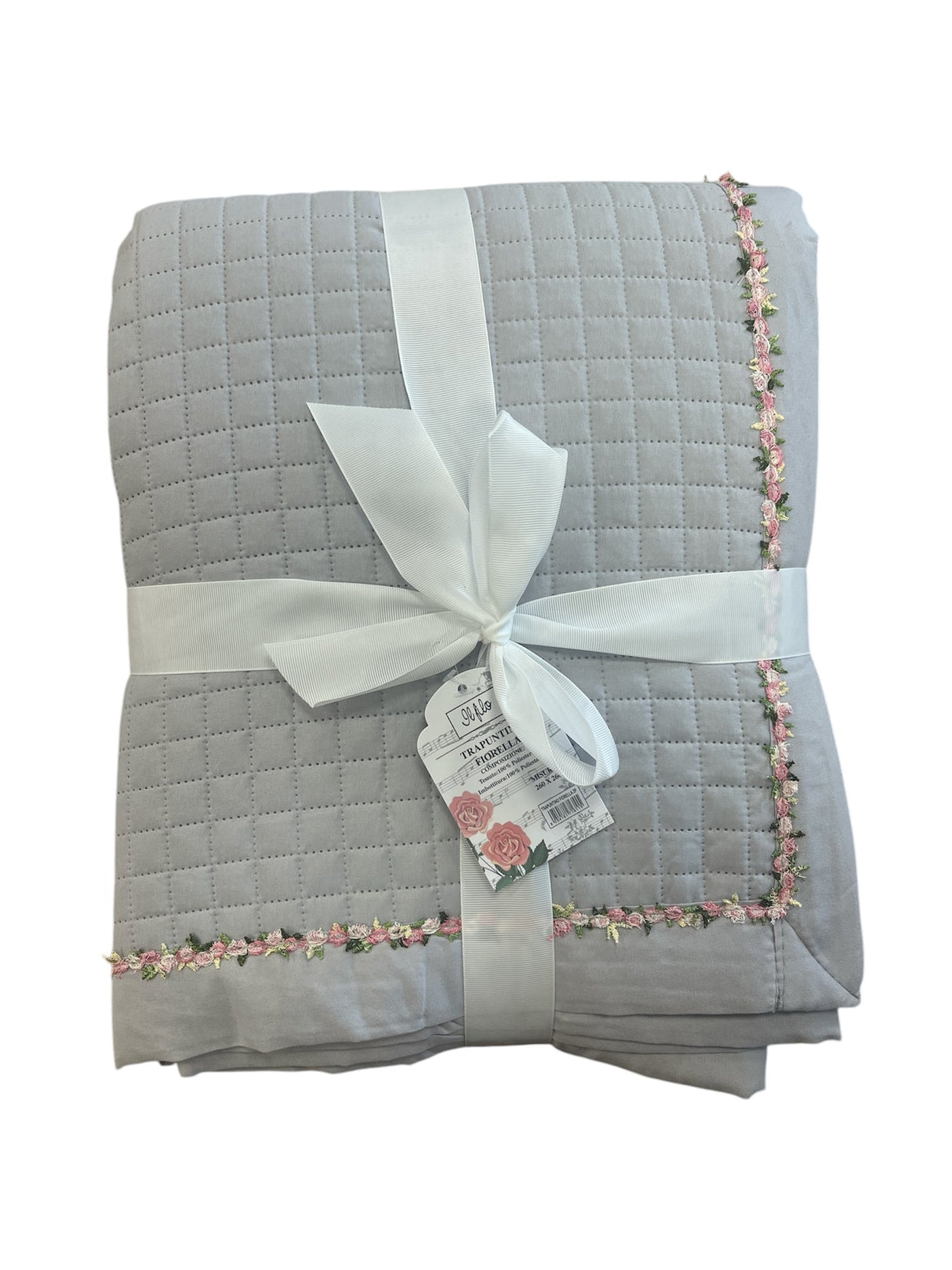 Copriletto trapuntato FIORELLA By Il Filo