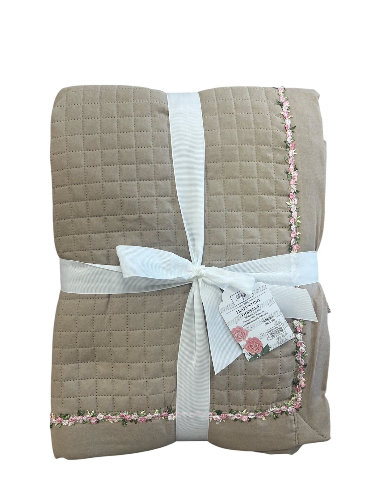 Copriletto trapuntato FIORELLA By Il Filo