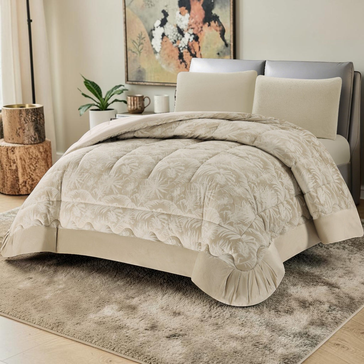 Trapunta Matrimoniale Andy in Velluto Jacquard – Il Filo