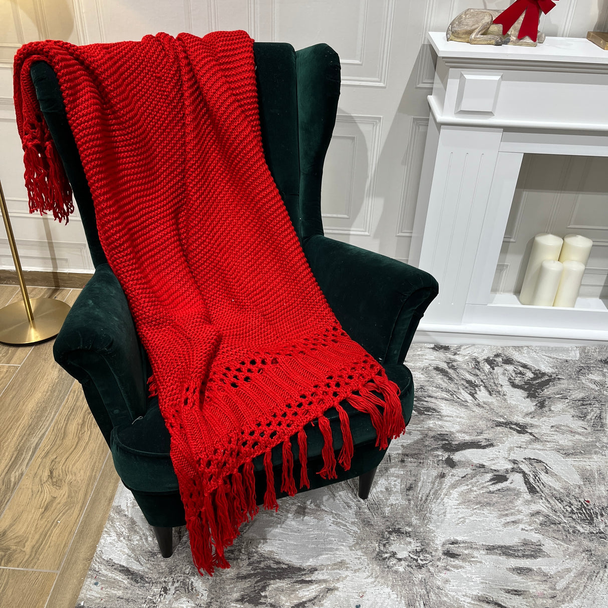 Coperta in Maglia Traforata by Preziosa Luxury Home (Natale)