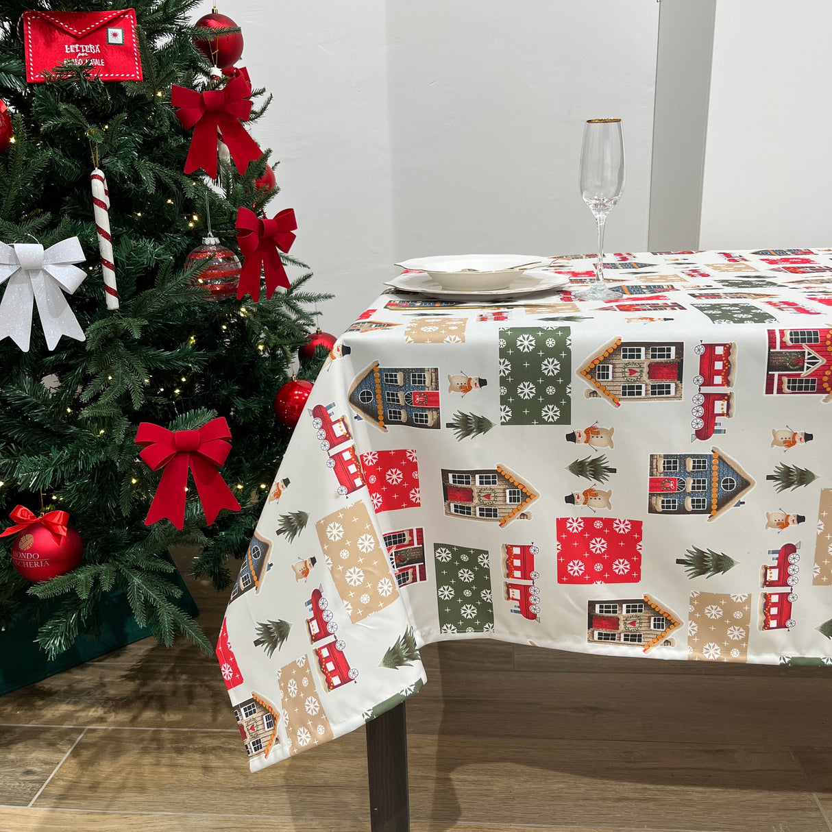 Servizio da Tavola x12 ARMONY CASETTE Panna by Vingi (Natale)