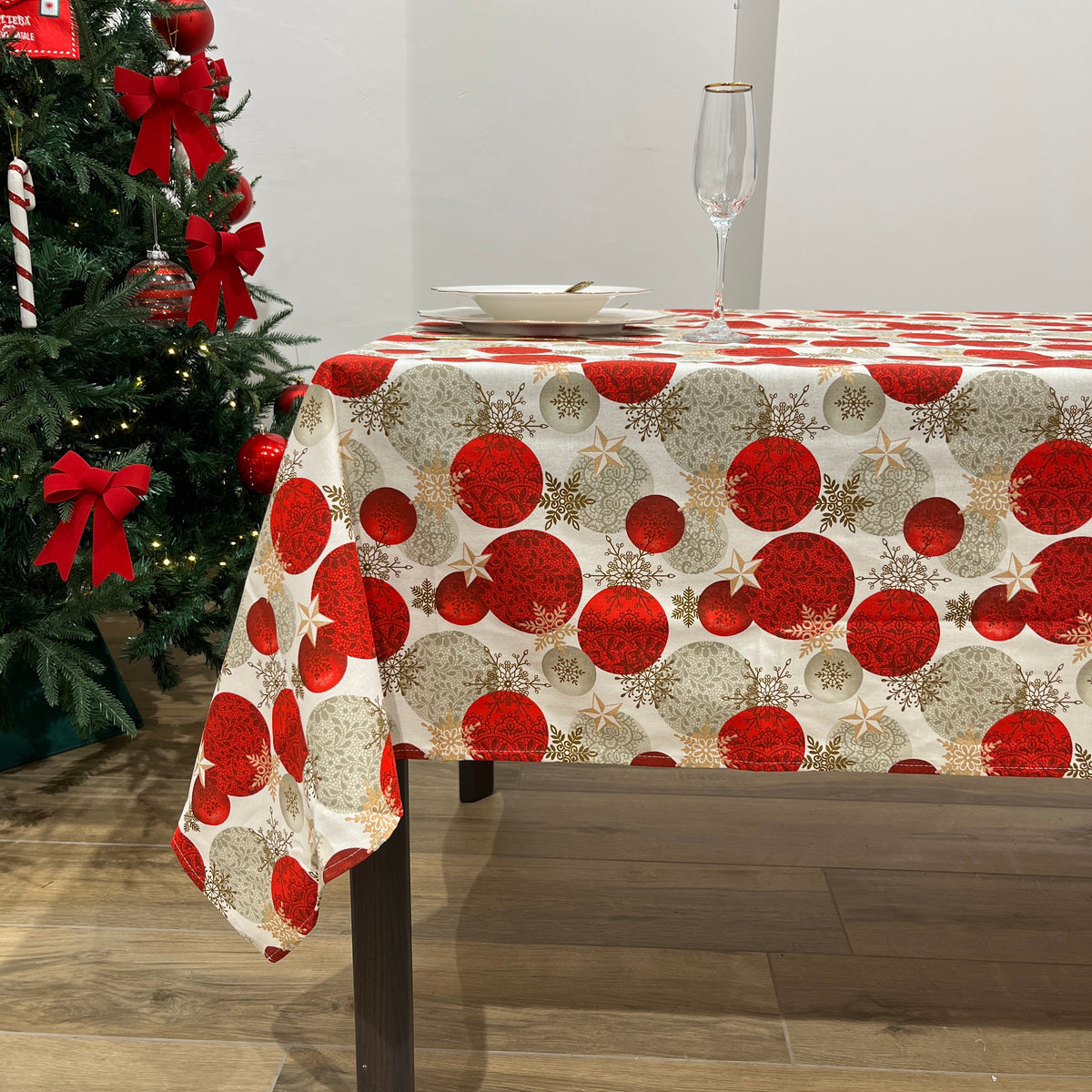 Tovaglia x12 ARMONY BALL Panna by Vingi (Natale)