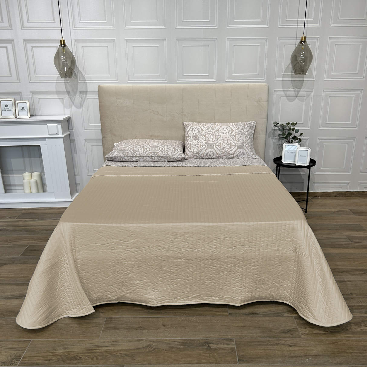 Trapuntino matrimoniale SATIN in raso by Cloe