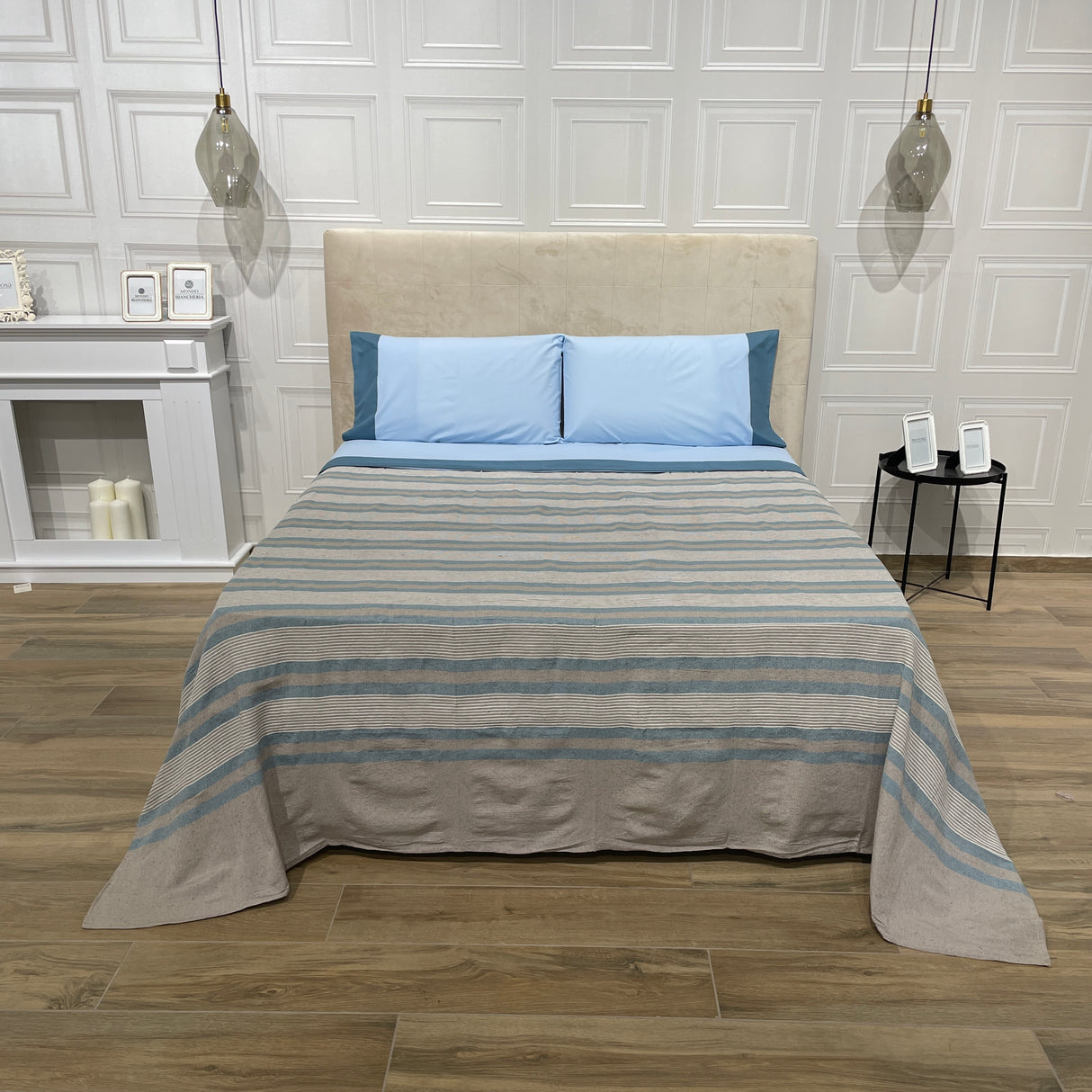 Telo Arredo\Copriletto matrimoniale STRIPES by Ambrosiana