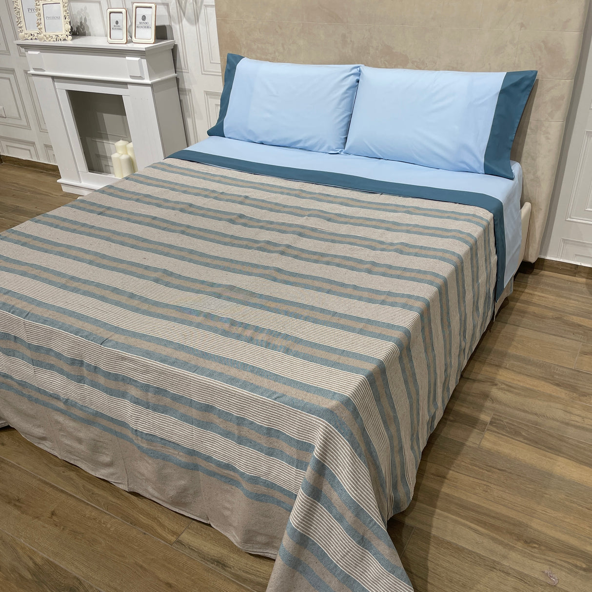 Telo Arredo\Copriletto matrimoniale STRIPES by Ambrosiana