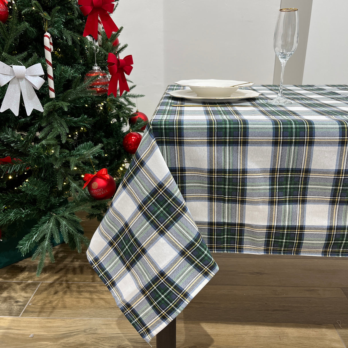 Tovaglia x18 TARTAN VERDE by Maestri Cotonieri (Natale)