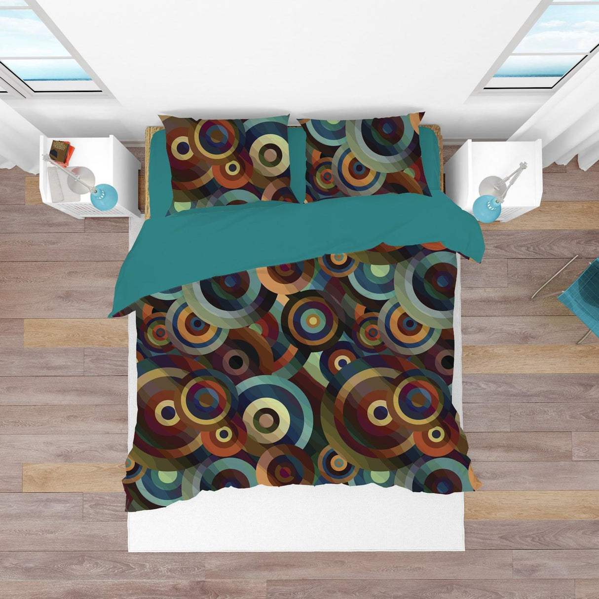 Parure Copripiumino matrimoniale CIRCLE by Karì