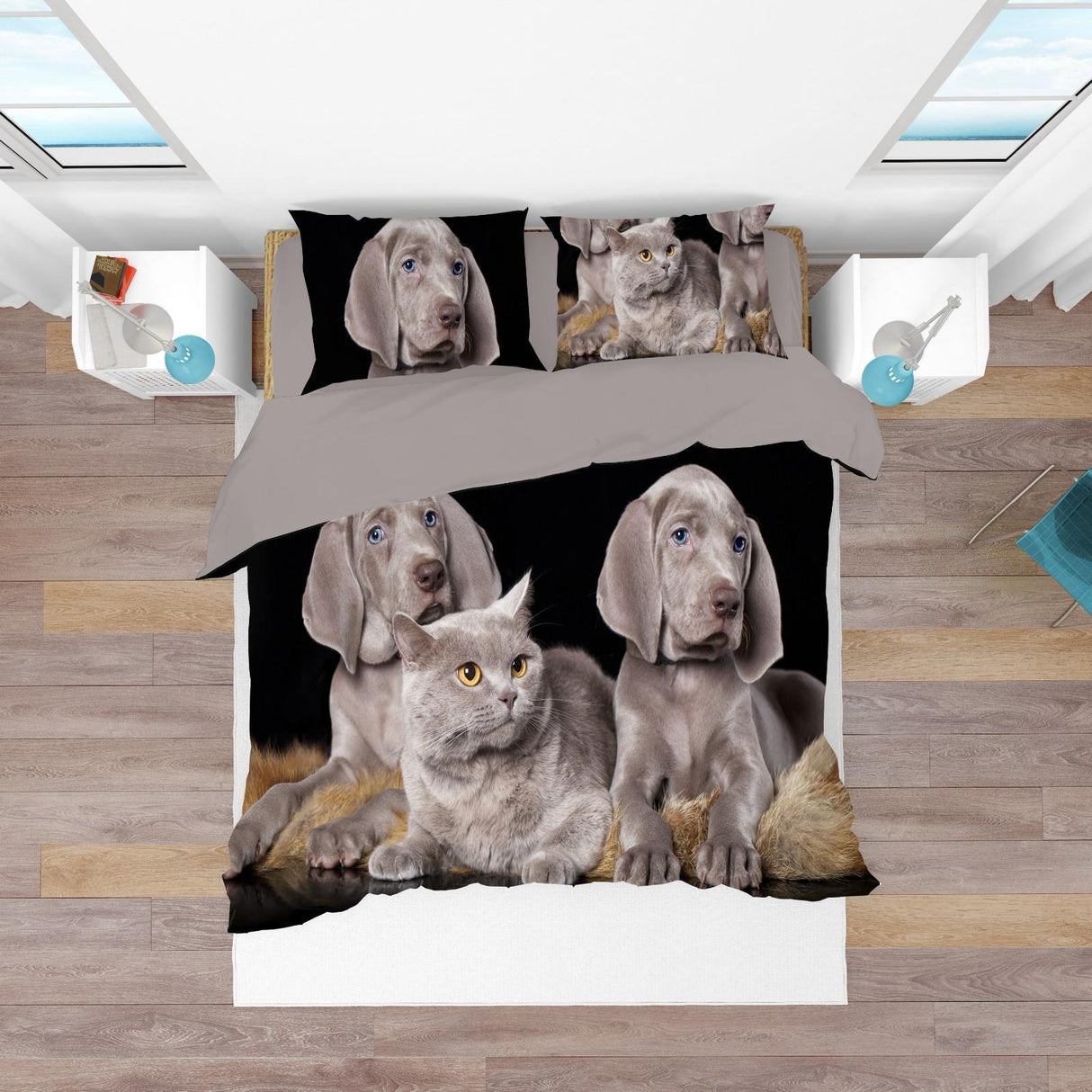 Parure Copripiumino matrimoniale PETS by Karì