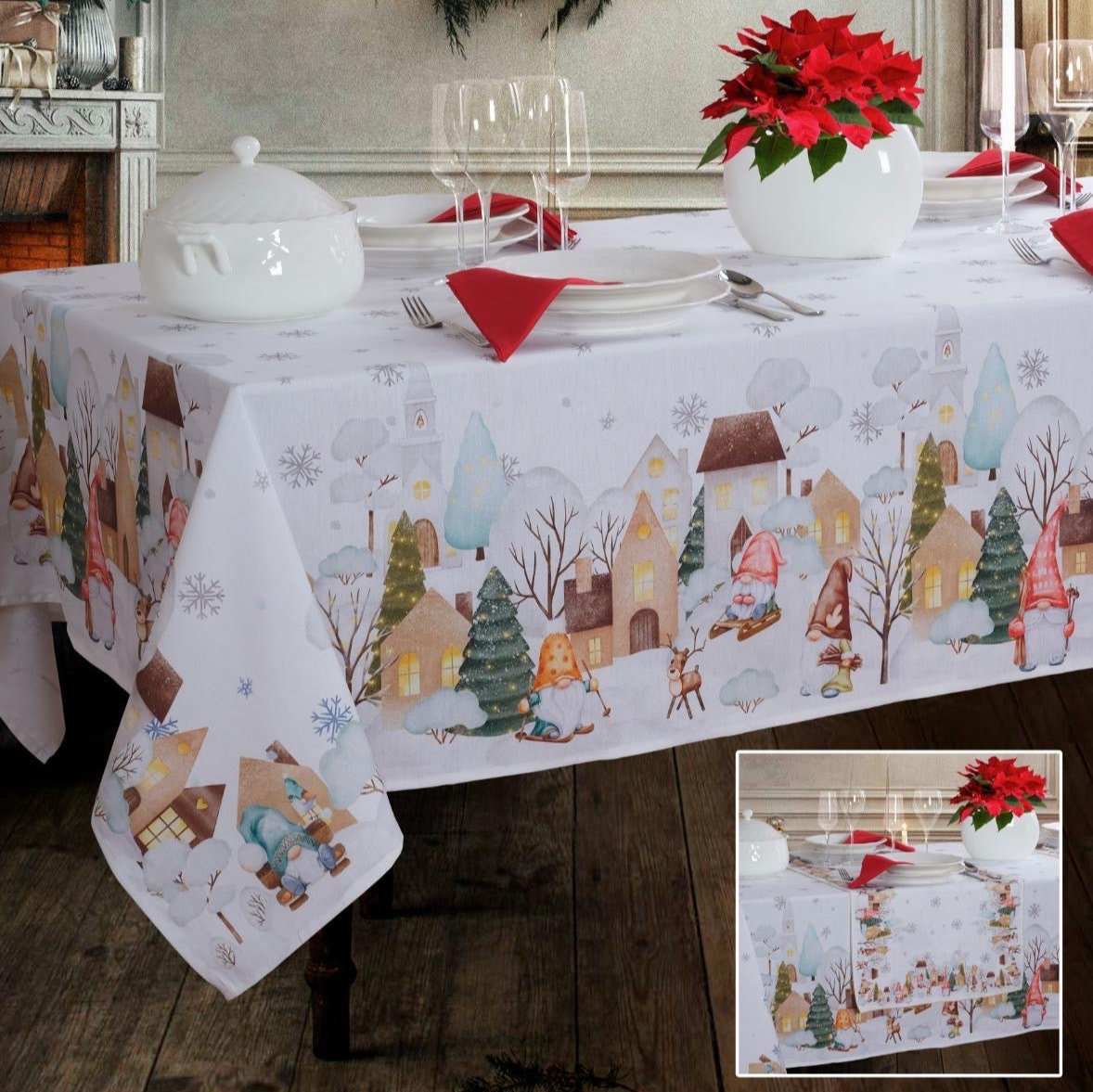 Tovaglia WONDERLAND x8/12 posti - Petracchi 1968