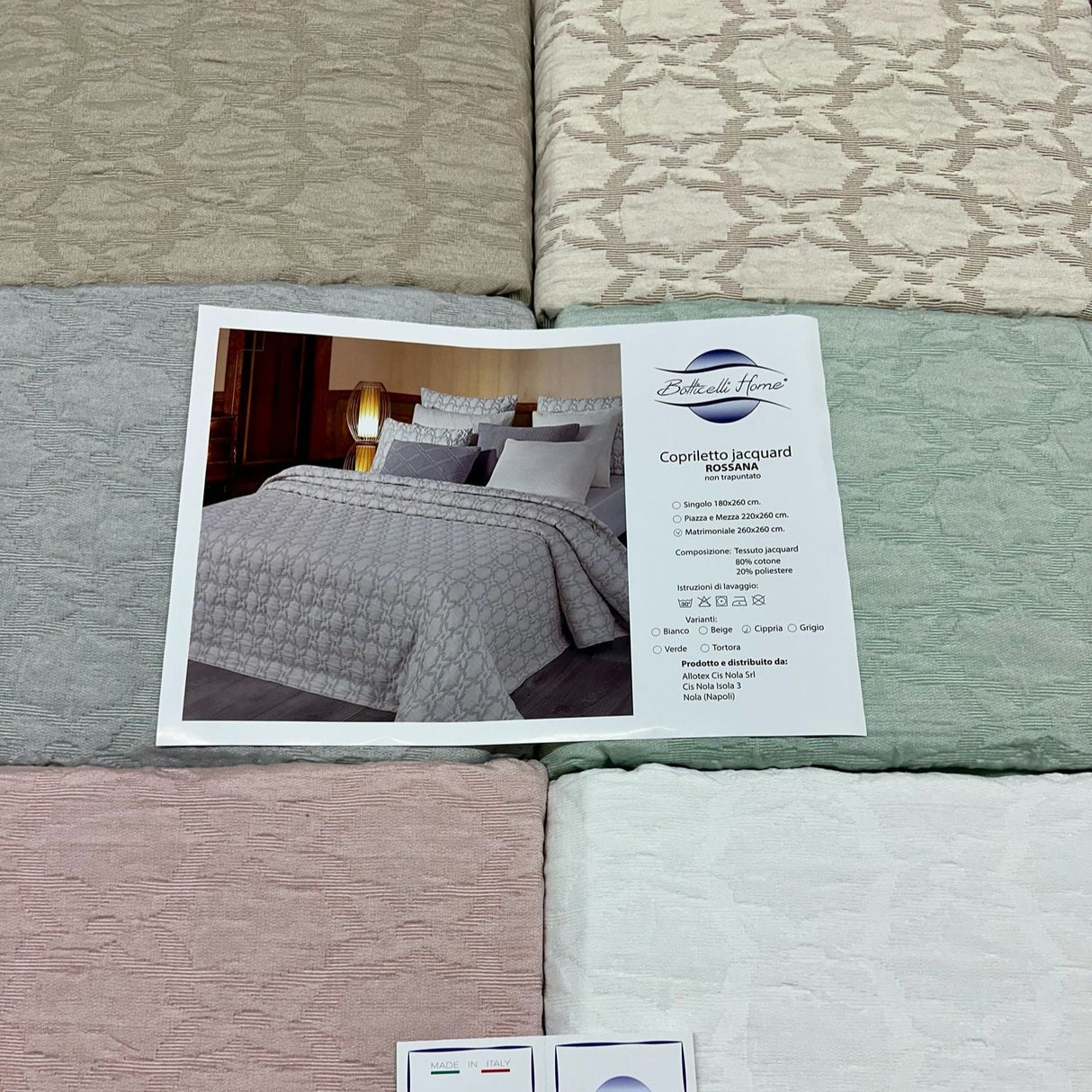 Copriletto Jacquard ROSSANA by Botticelli