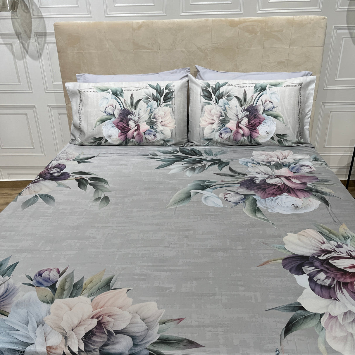 Parure Copripiumino BLOOM PLATINUM By Randi