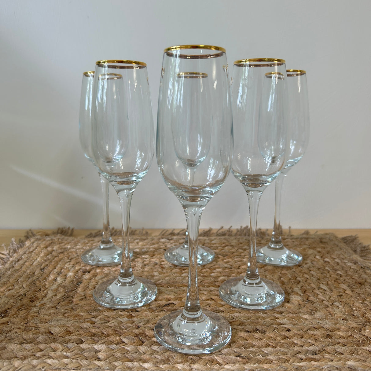 Set 6 Calici GOLDEN TOUCH 20cl by Pasabache