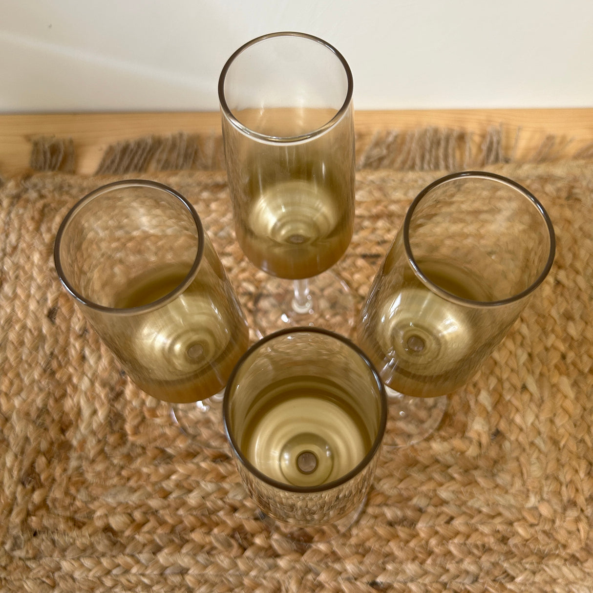 Set 4 Flute AURUM by Mercury Home