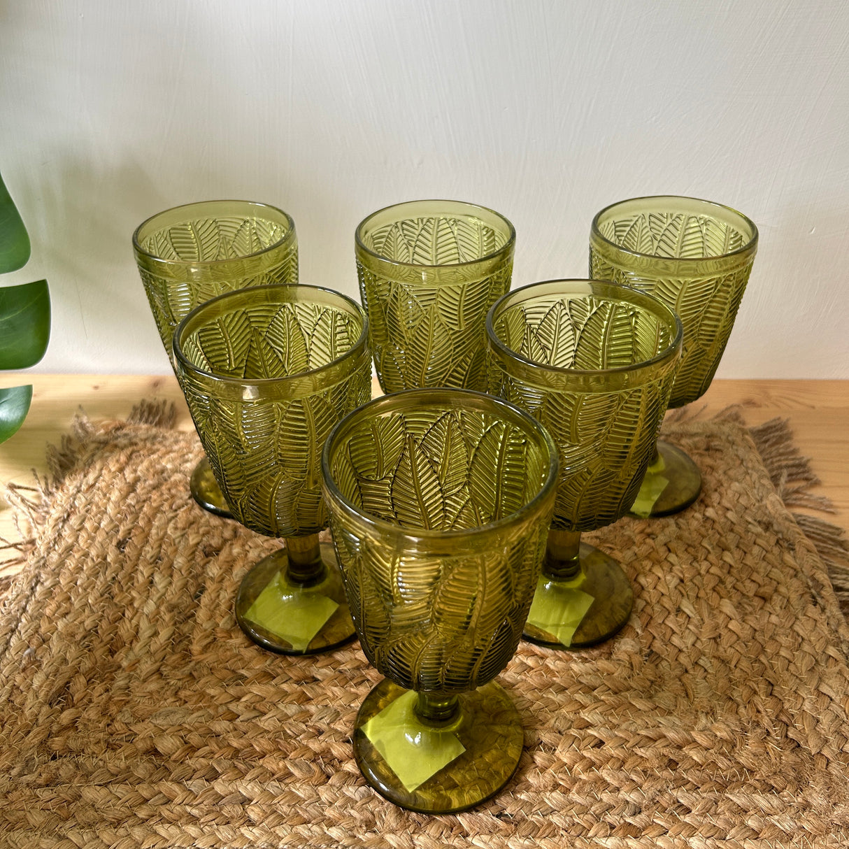 Set 6 Calici LEAF By Excelsa