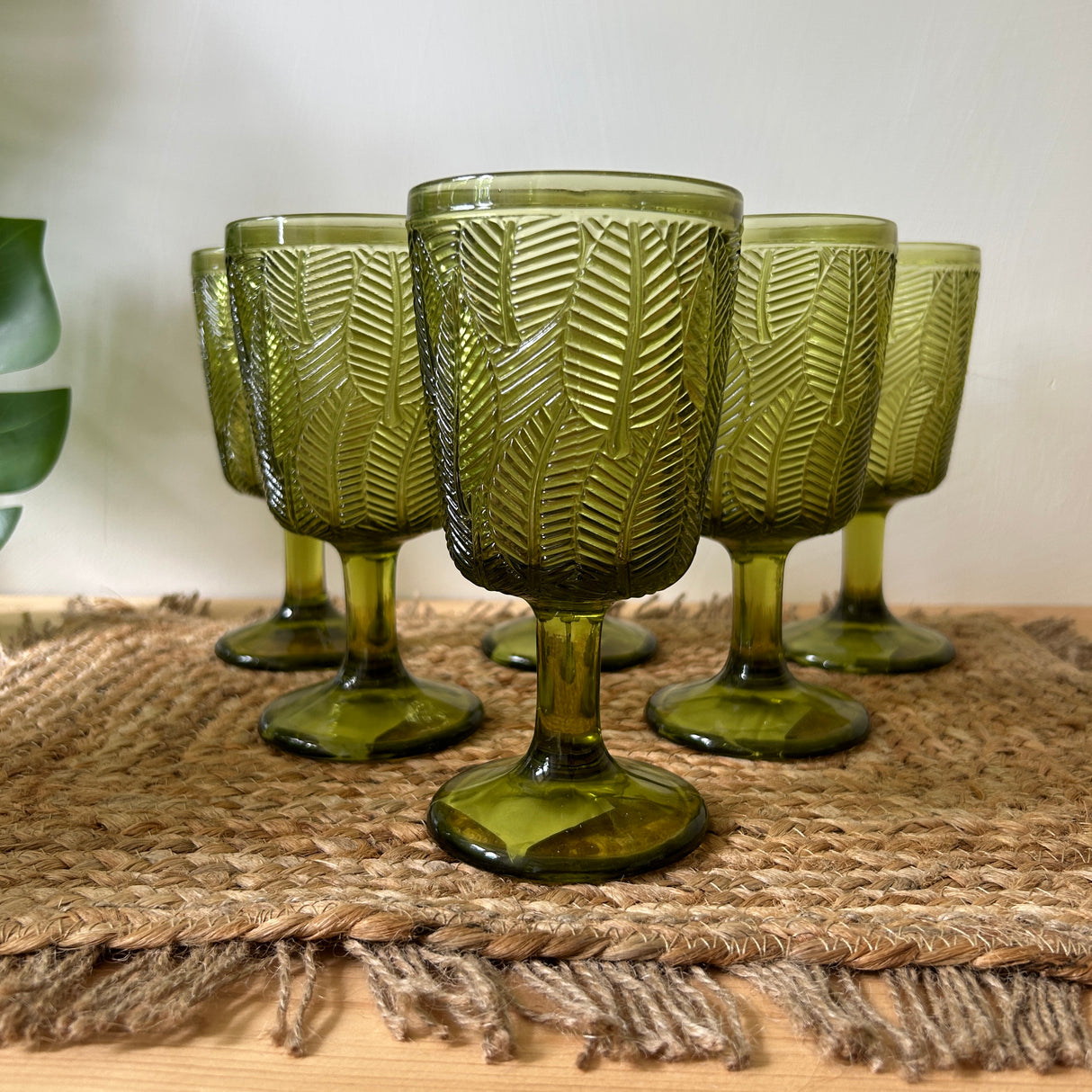 Set 6 Calici LEAF By Excelsa