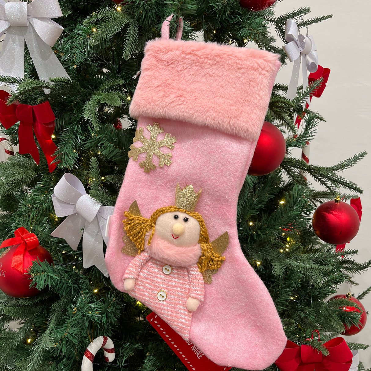 Calza Befana ANGELO Rosa By Preziosa Home (Natale)