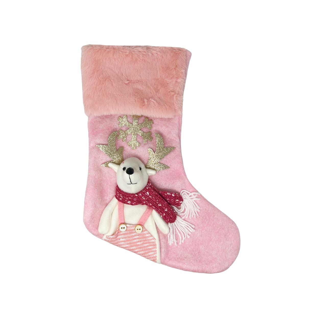 Calza Befana RENNA Rosa By Preziosa Home (Natale)