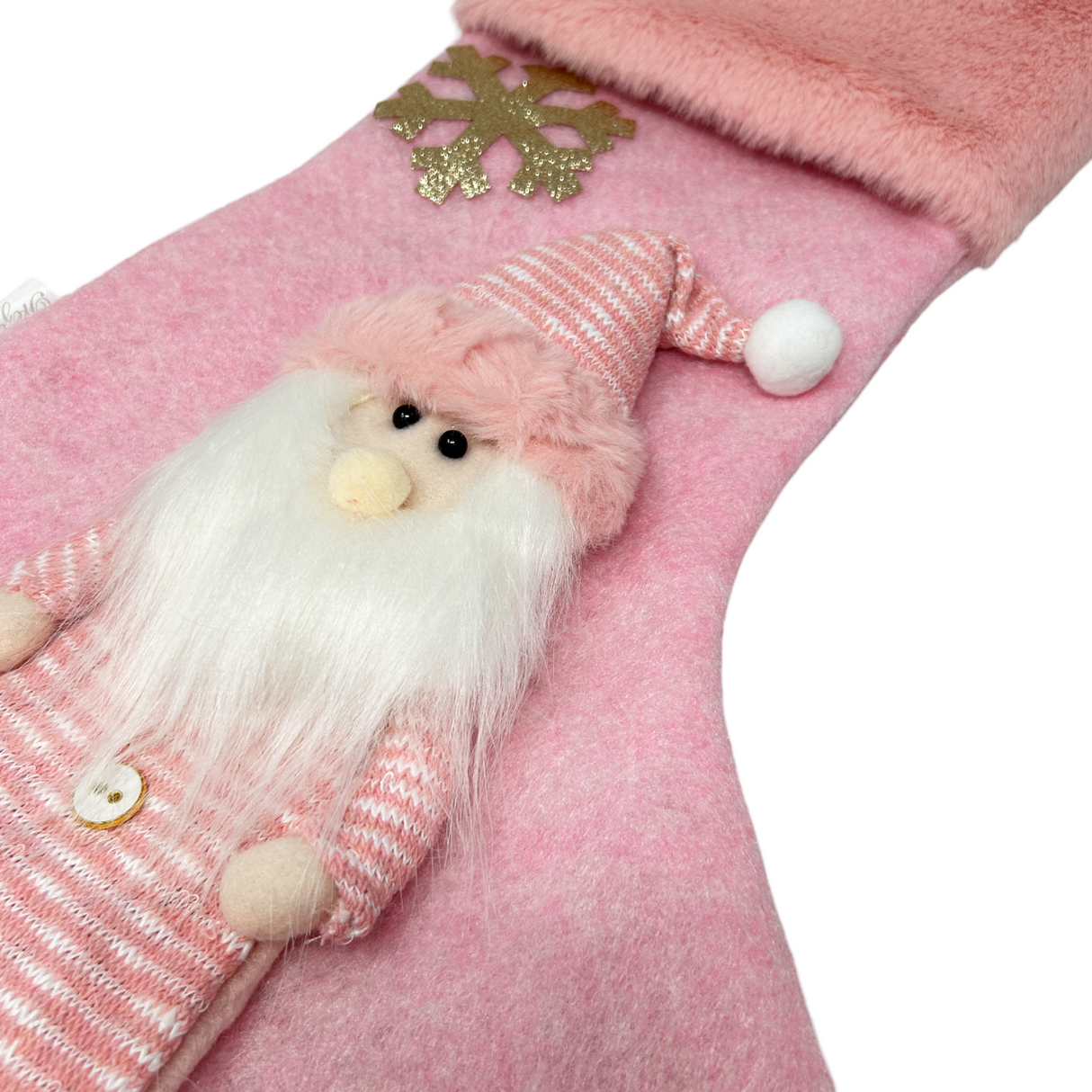Calza Befana BABBO NATALE Rosa By Preziosa Home (Natale)