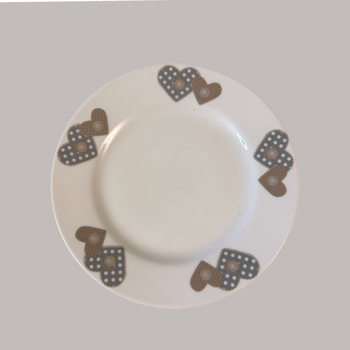 Servizio 18 POSTI + 1 insalatiera CUORE TORTORA by Rosentable