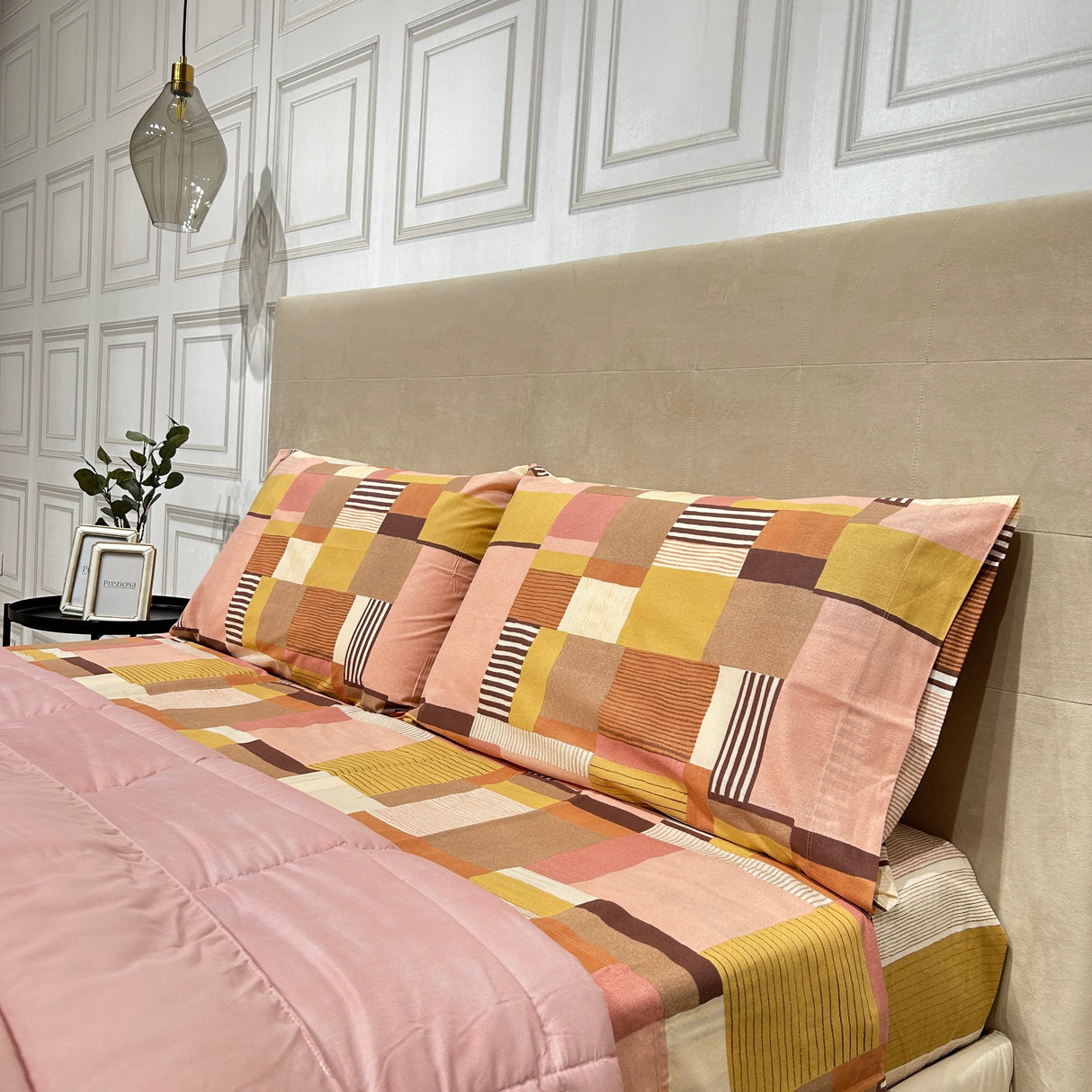 Completo Lenzuola Copriletto DANTE piazza e mezza By Riviera