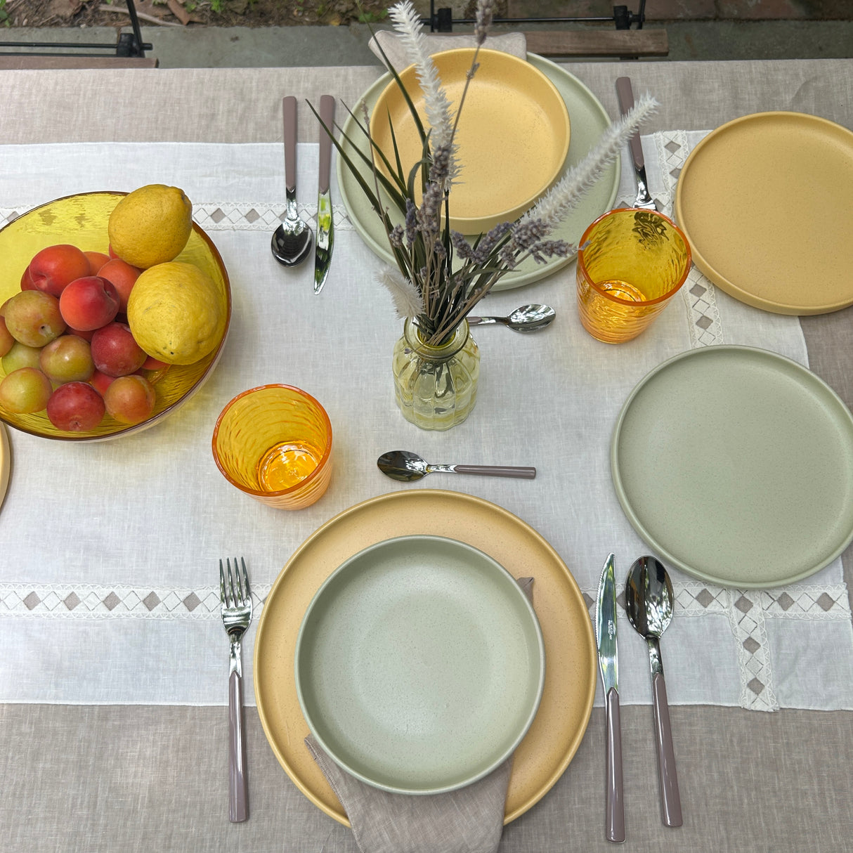 Servizio di Piatti da Tavola in Porcellana SKANDIK ELEMENTS Mix 18 Pezzi by Casa Collection