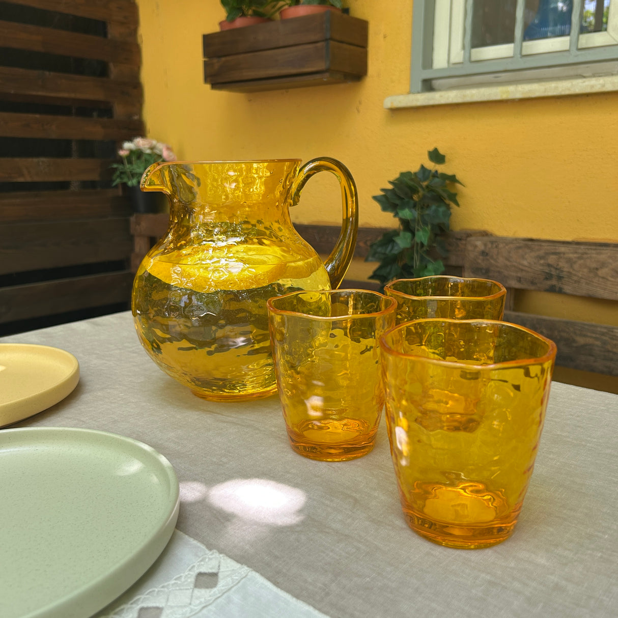 Set 6 Bicchieri HAMMERED In Plastica Acrilica by Arca