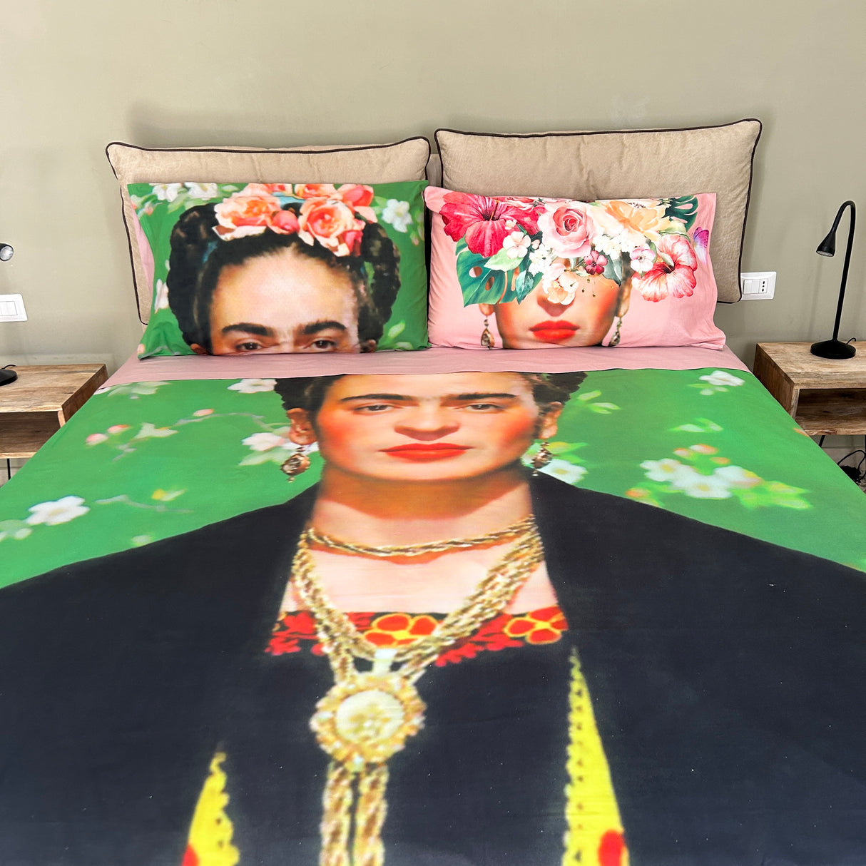 Completo lenzuola copriletto FRIDA KAHLO by I Love Sleeping
