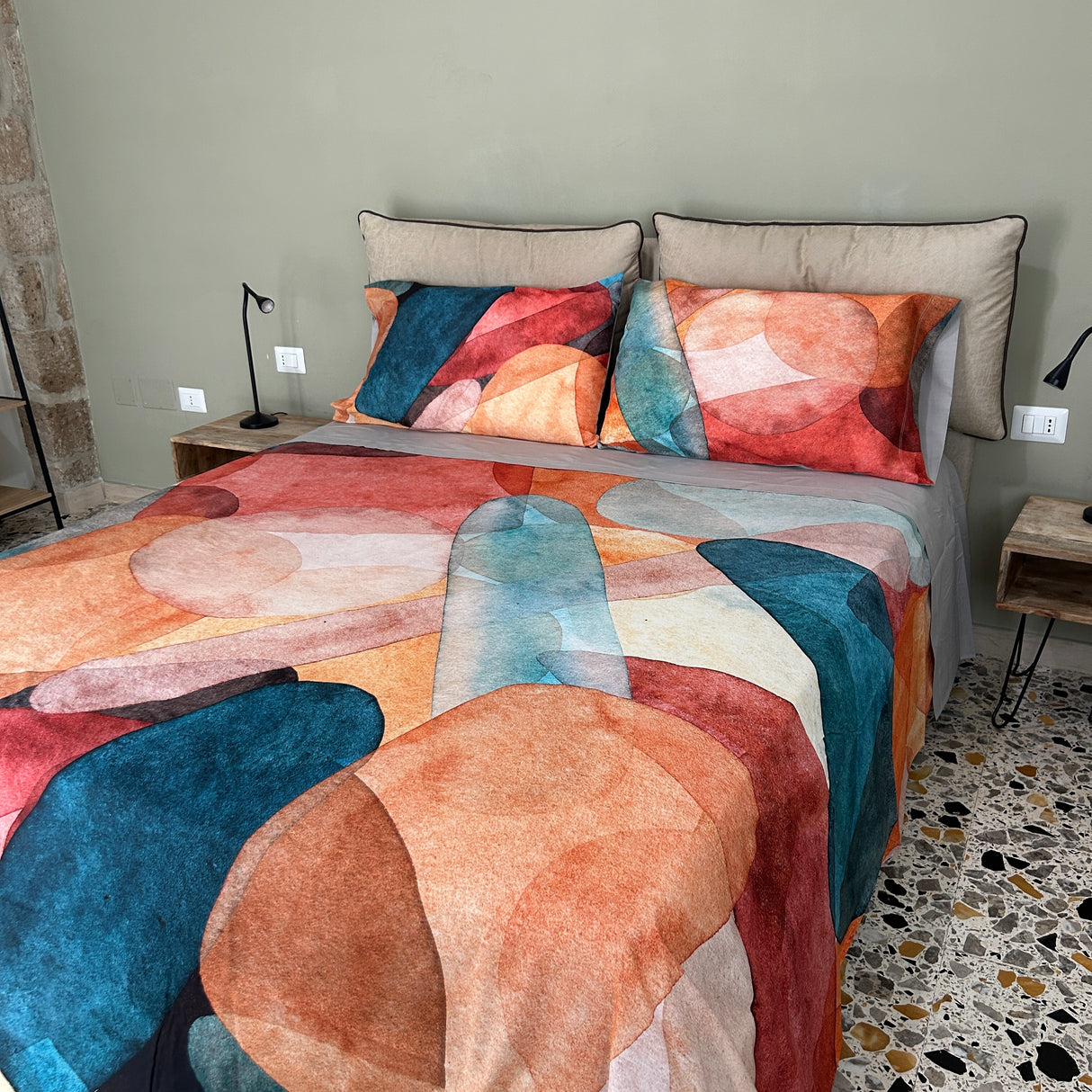 Completo Lenzuolo Copriletto Cotone RYAN by Linea Oro