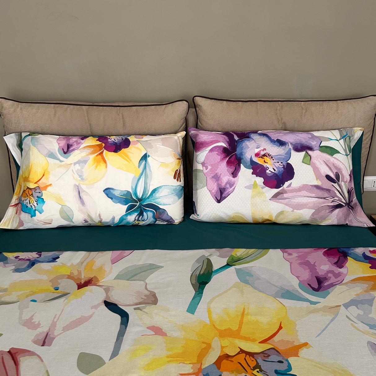 Completo Lenzuolo Copriletto Cotone NARCISO by Linea Oro