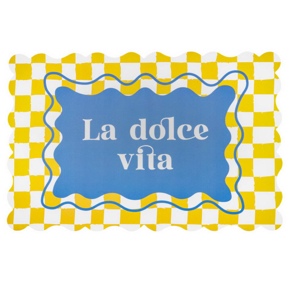 Set 2 Tovagliette Sagomate "La dolce vita" 43,5x28,5 cm - Montemaggi