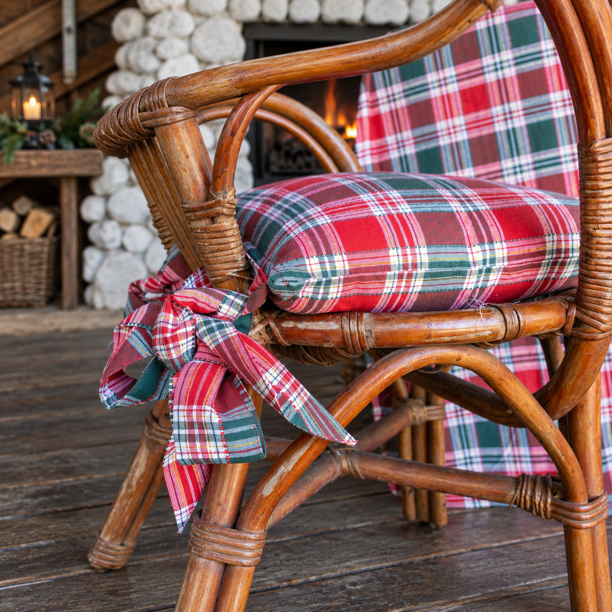 Cuscino Sedia Country Tartan 40x40 cm - L'Atelier17
