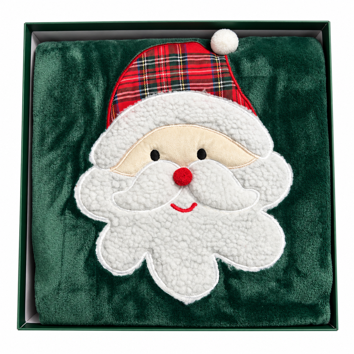 Plaid Natalizio Luna Design Babbo Natale 130x170cm - Vingi