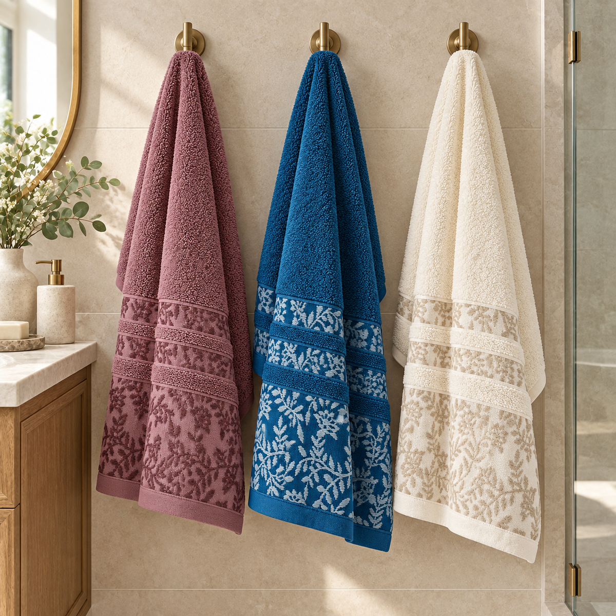 Set Asciugamani 1+1 Lour Jacquard - Linea Oro