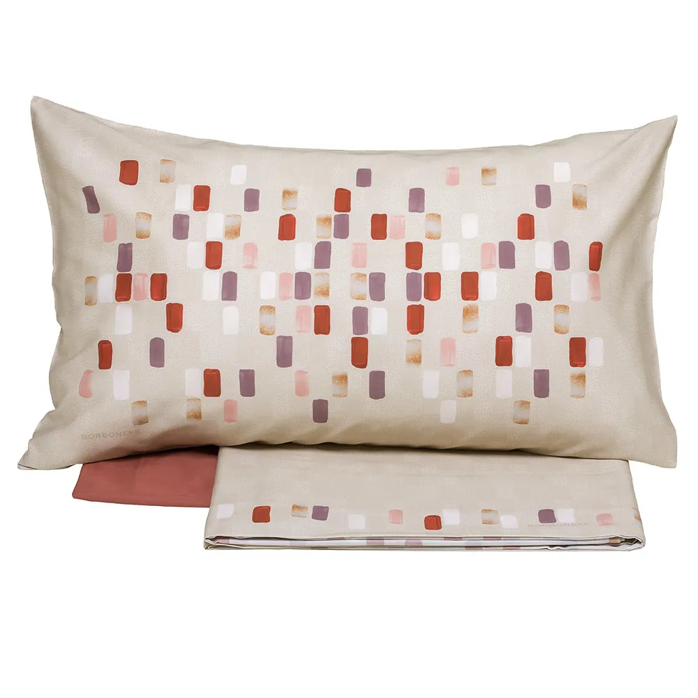 Completo lenzuola copriletto MOSAICO - Borbonese