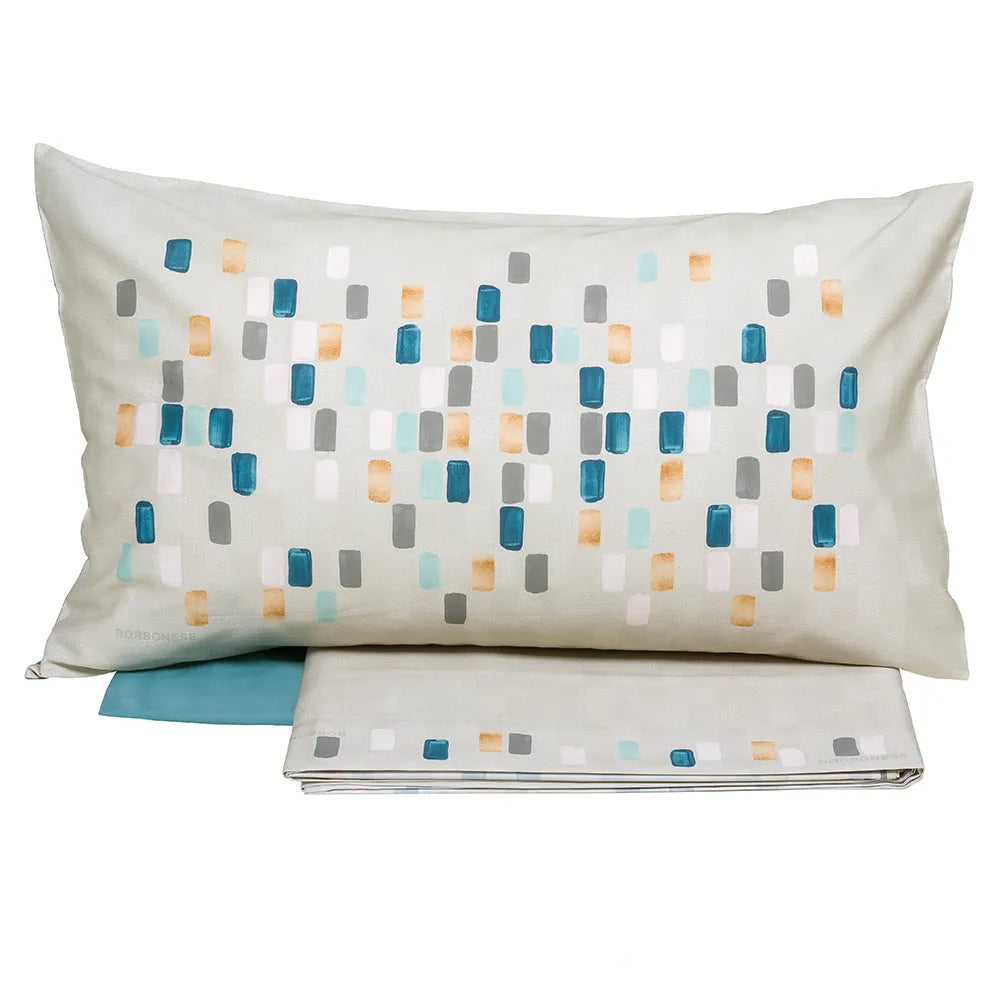 Completo lenzuola copriletto MOSAICO - Borbonese