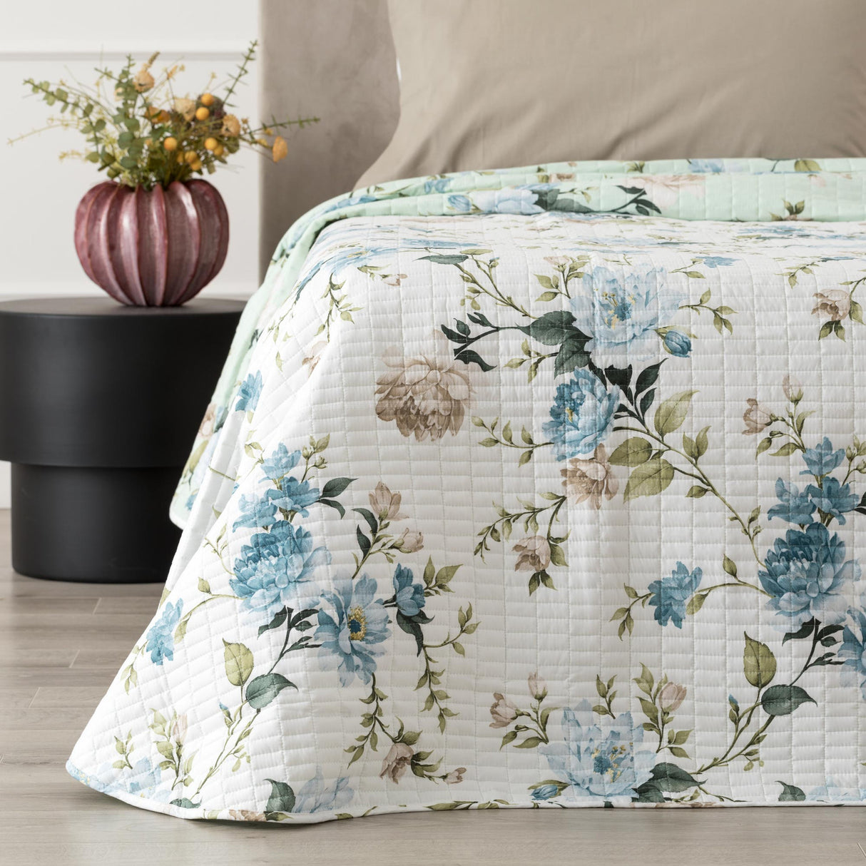Trapuntino Matrimoniale Double Face EVIE Linea Oro 260x260 cm – Quilt Microfibra Stampata