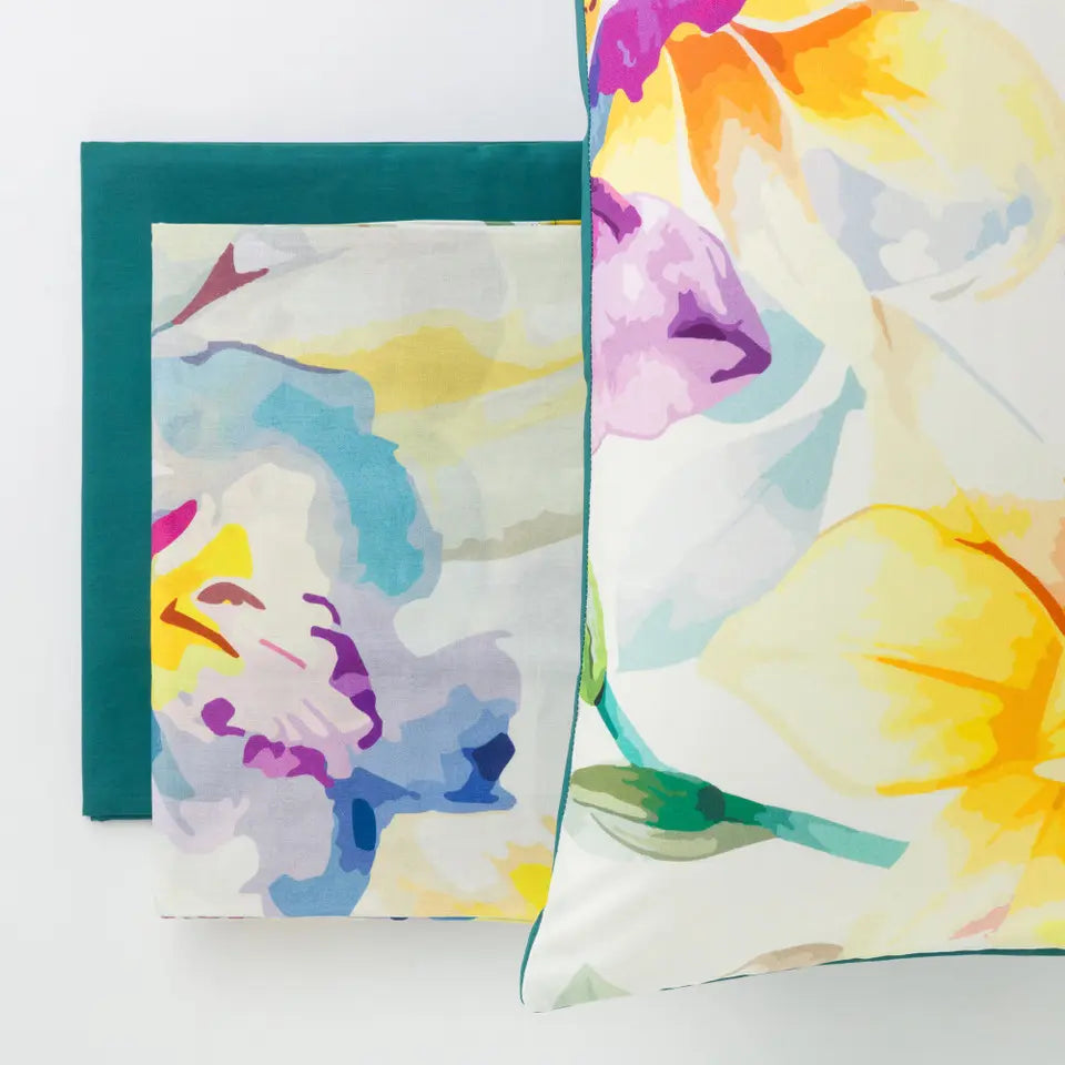 Completo Lenzuolo Copriletto Cotone NARCISO by Linea Oro