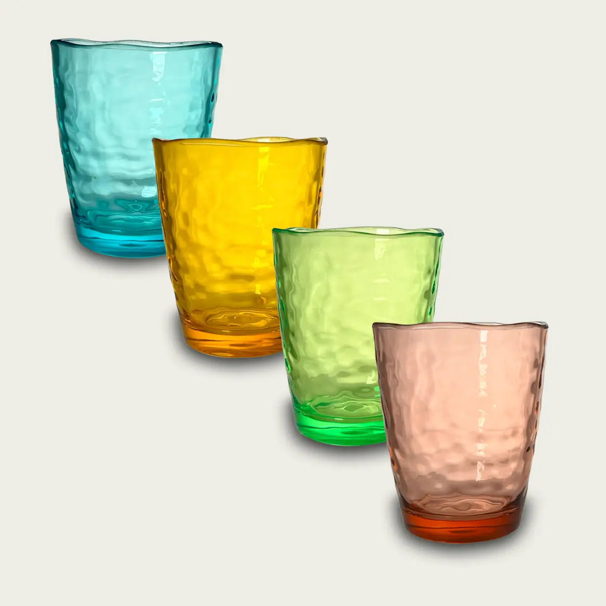 Set 6 Bicchieri HAMMERED In Plastica Acrilica by Arca