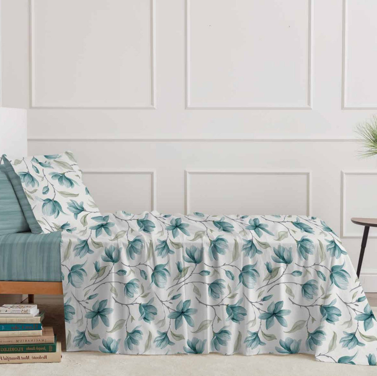 Completo Lenzuola In Cotone Magnolia - Linea Oro