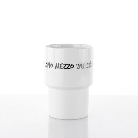 Set 2 Mug 0,50 L Graffiti Mezzo Pieno Vuoto By Weissestal