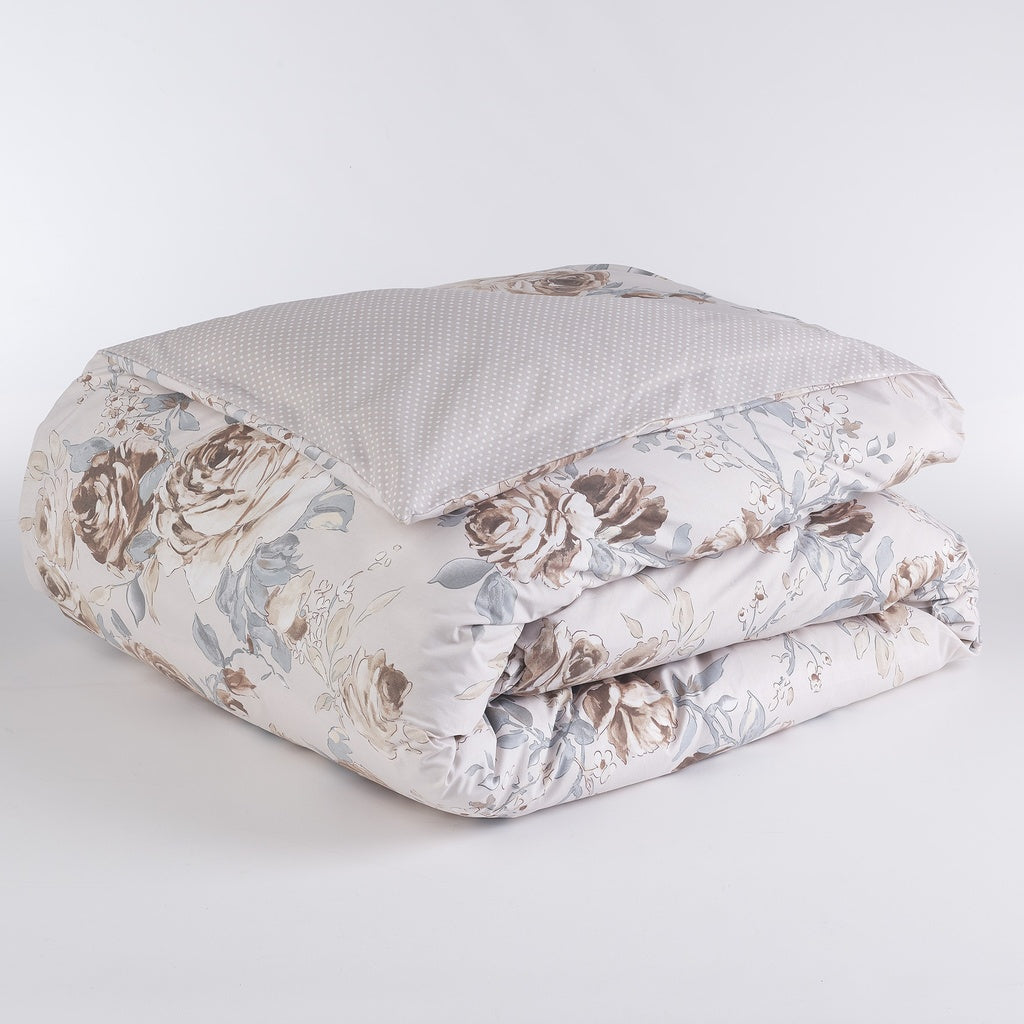 Completo Copripiumino Double Face Oxford Singolo, Matrimoniale, 1 Piazza e Mezza 100% Cotone Maè - Via Roma 60