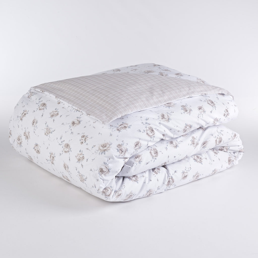 Completo Copripiumino Double Face Oxford Singolo, Matrimoniale, 1 Piazza e Mezza 100% Cotone Maè - Via Roma 60